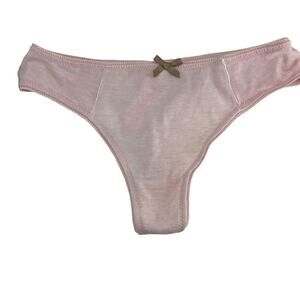 Splendies Pale Pink Thong Panty Womens Size Small